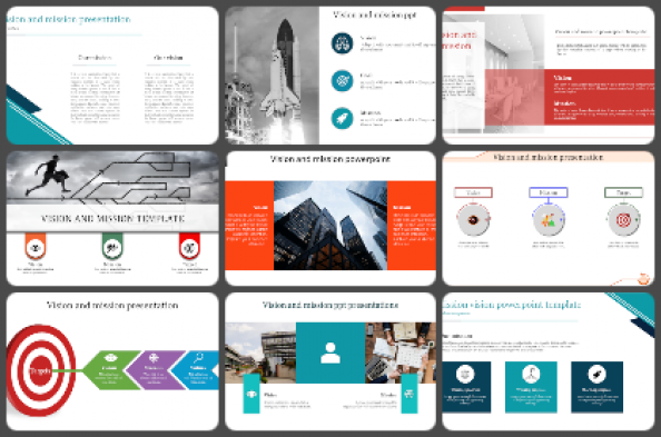 Vision Mission Values Powerpoint Templates